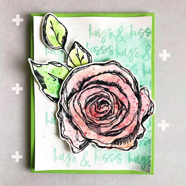 Part A-Glitz Art Craft Co.,LTD Dies Inked Rose Die Set
