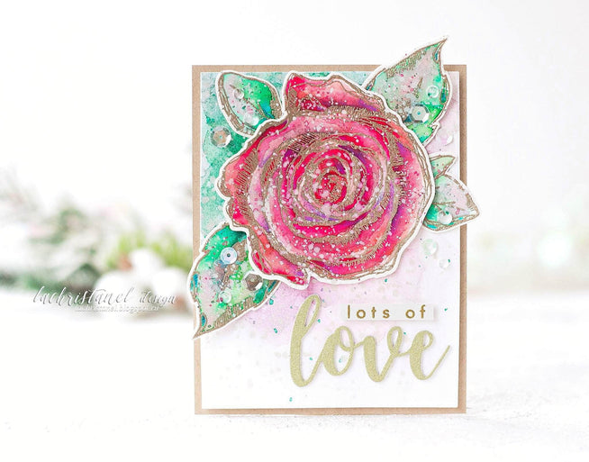 Part A-Glitz Art Craft Co.,LTD Dies Inked Rose Die Set