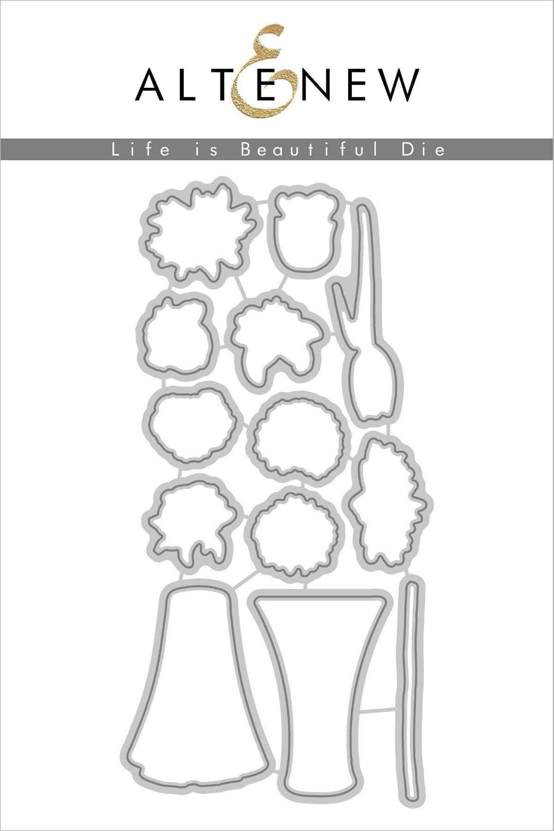 Part A-Glitz Art Craft Co.,LTD Dies Life is Beautiful Die Set