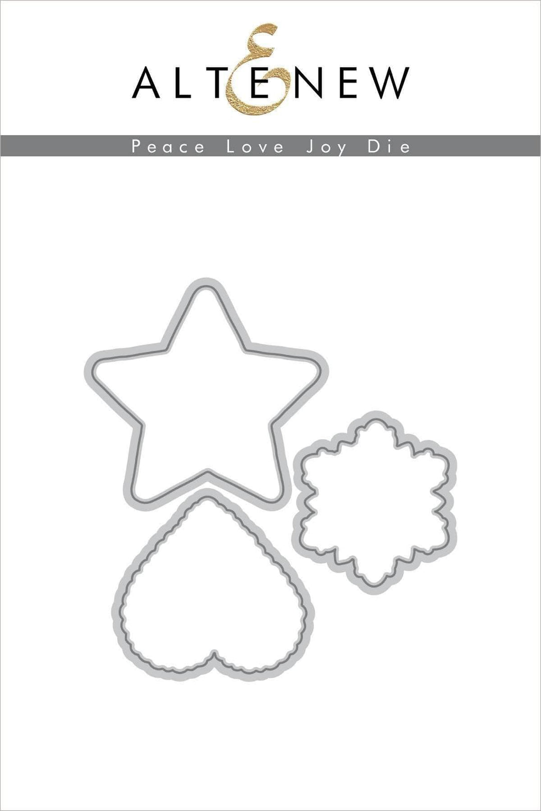 Part A-Glitz Art Craft Co.,LTD Dies Z - Peace Love Joy Die Set