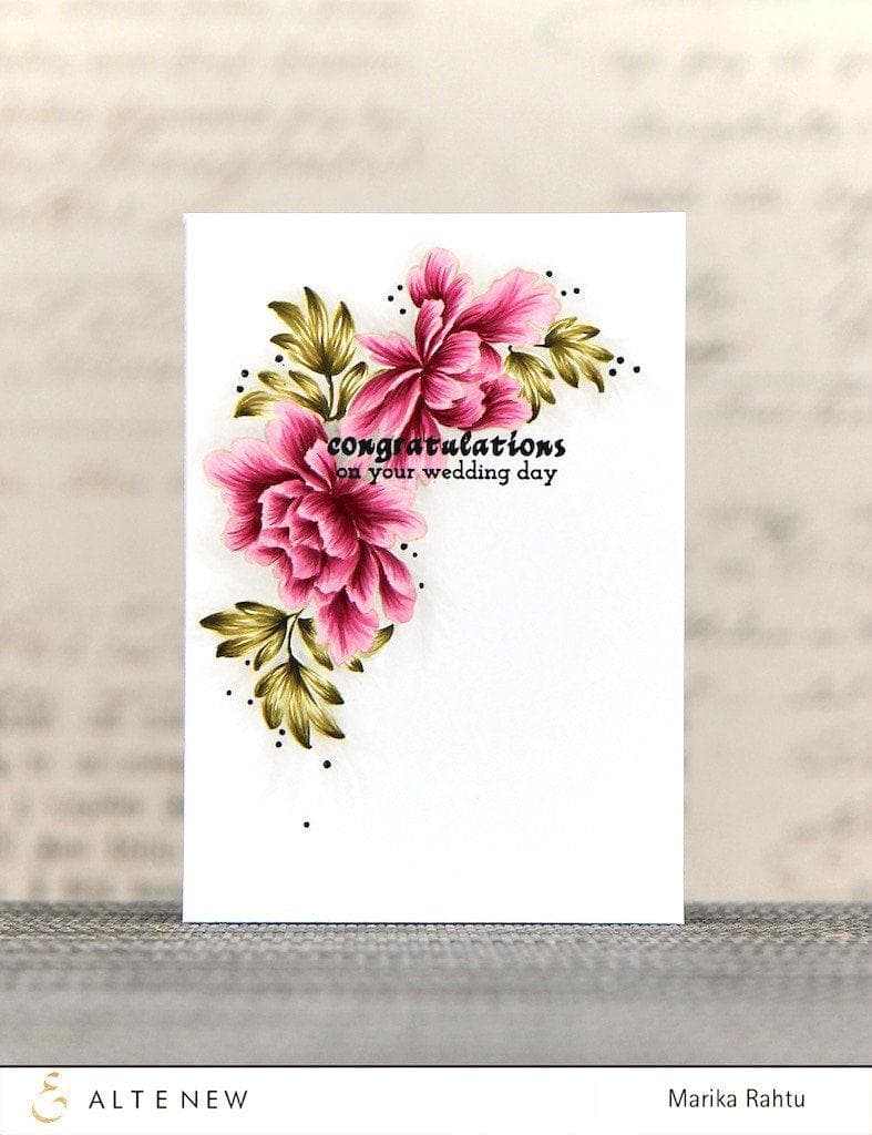 Part A-Glitz Art Craft Co.,LTD Dies Peony Scrolls Die Set