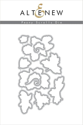 Part A-Glitz Art Craft Co.,LTD Dies Peony Scrolls Die Set