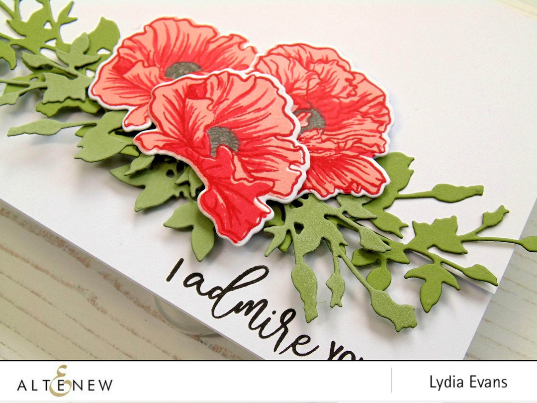 Part A-Glitz Art Craft Co.,LTD Dies Poppy Fields Die Set