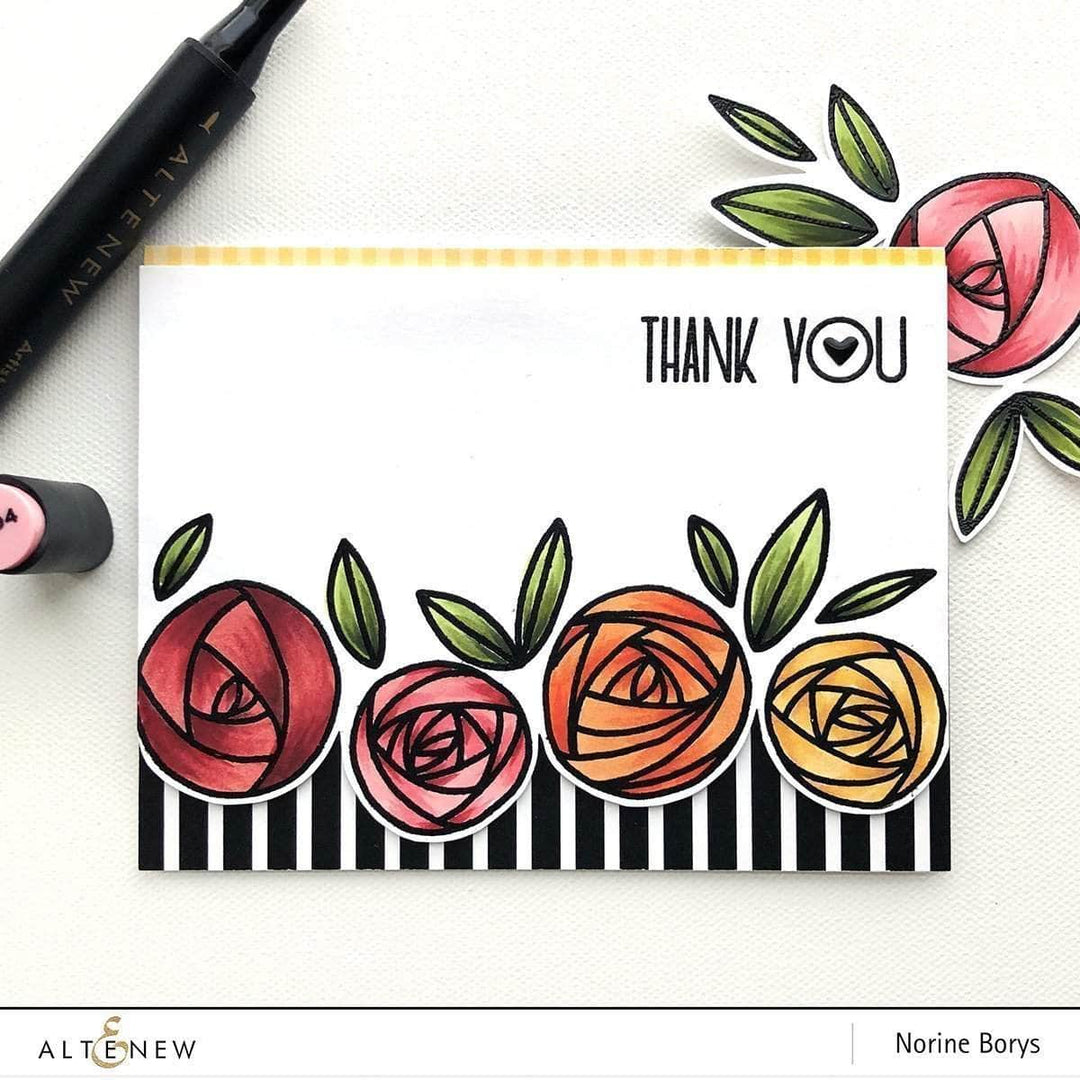 Part A-Glitz Art Craft Co.,LTD Dies Rennie Roses Die Set