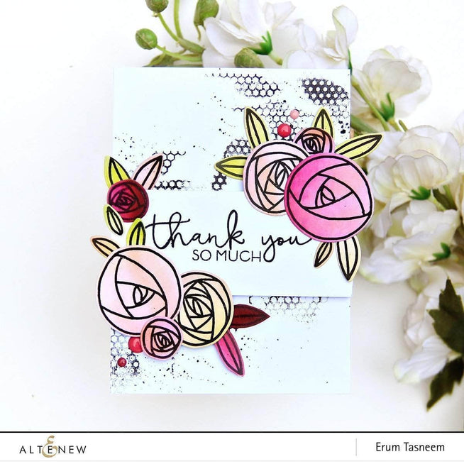 Part A-Glitz Art Craft Co.,LTD Dies Rennie Roses Die Set
