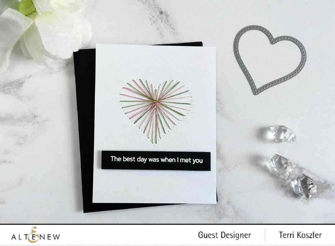 Z - String Art Heart Die
