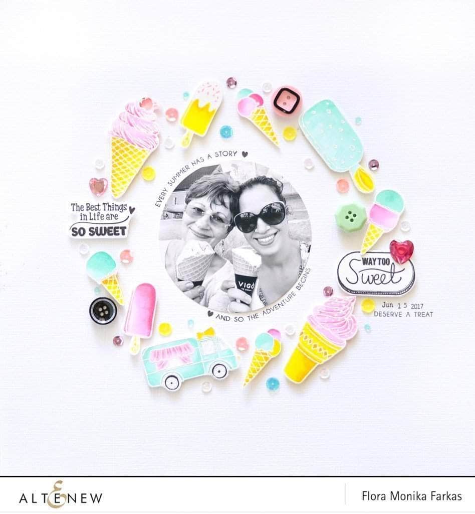 Part A-Glitz Art Craft Co.,LTD Dies Summer Swirls Die Set