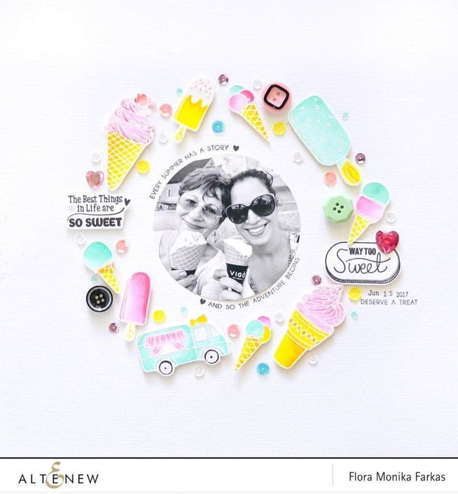 Part A-Glitz Art Craft Co.,LTD Dies Summer Swirls Die Set