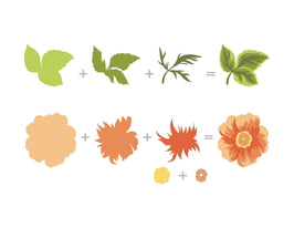 Part A-Glitz Art Craft Co.,LTD Dies Wild Rose 3D Die Set
