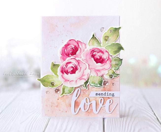 Part A-Glitz Art Craft Co.,LTD Dies Winter Rose Die Set