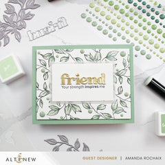 Frosted Foliage Enamel Dots