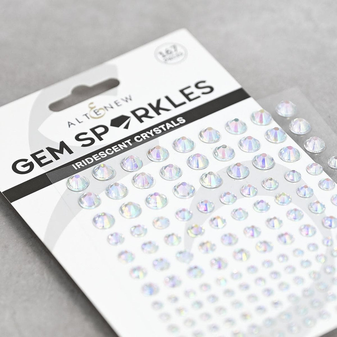 Iridescent Crystals Gem Sparkles