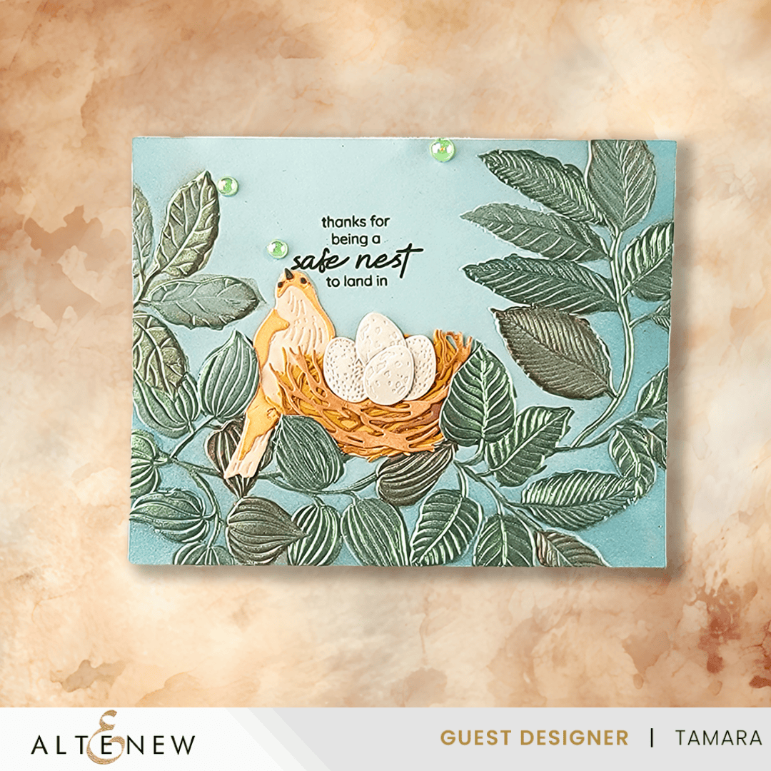 Arched Foliage 3D Embossing Folder