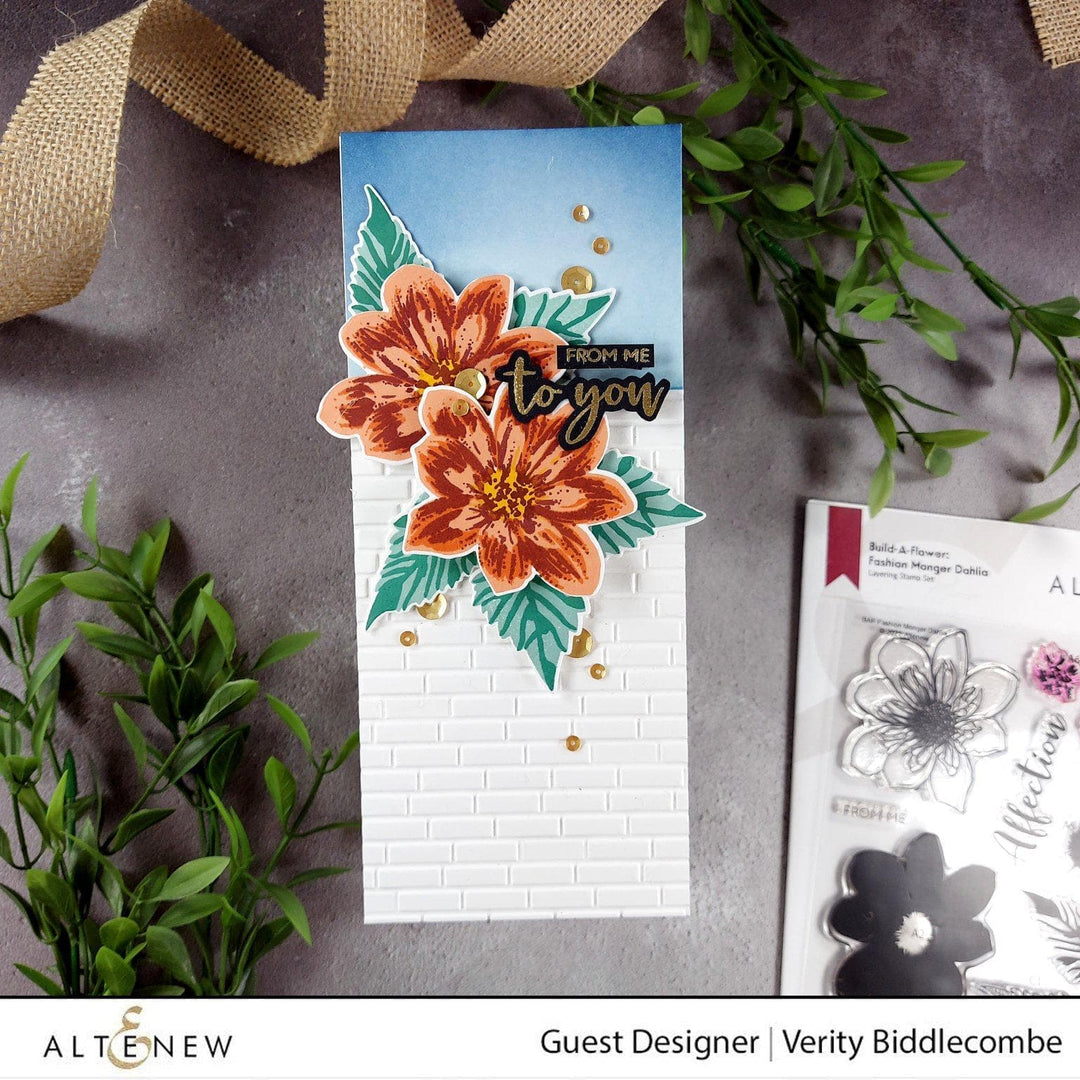 Part A-Glitz Art Craft Co.,LTD Embossing Folder Brick Wall 3D Embossing Folder