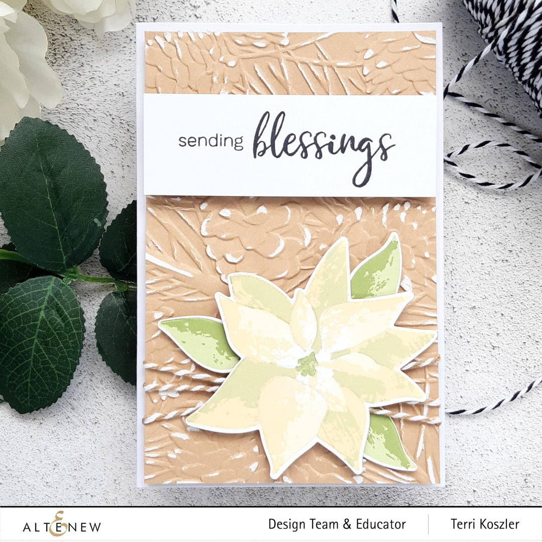 Part A-Glitz Art Craft Co.,LTD Embossing Folder Classic Pinecones Slim 3D Embossing Folder