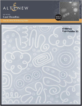 Part A-Glitz Art Craft Co.,LTD Embossing Folder Cool Doodles 3D Embossing Folder