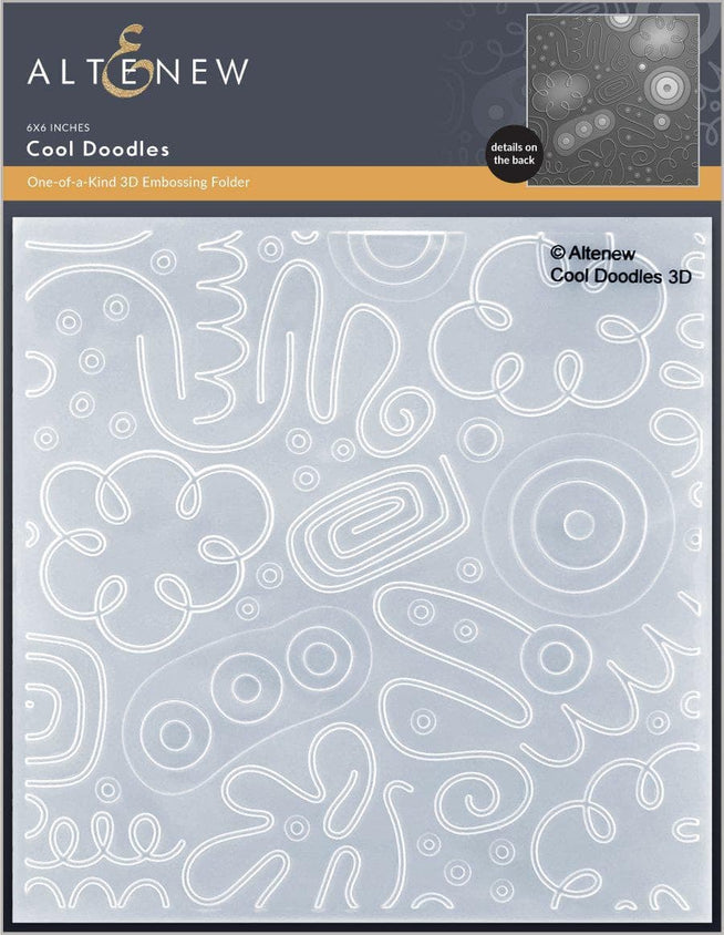 Part A-Glitz Art Craft Co.,LTD Embossing Folder Cool Doodles 3D Embossing Folder