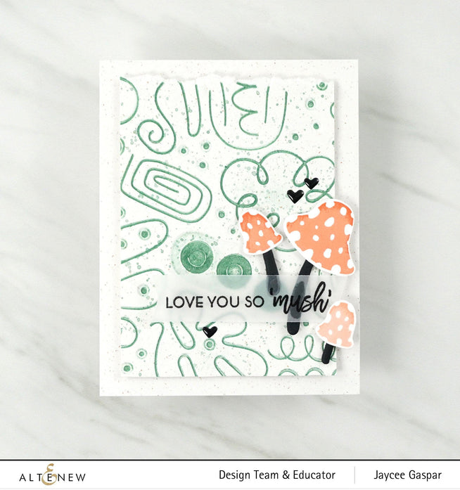Part A-Glitz Art Craft Co.,LTD Embossing Folder Cool Doodles 3D Embossing Folder