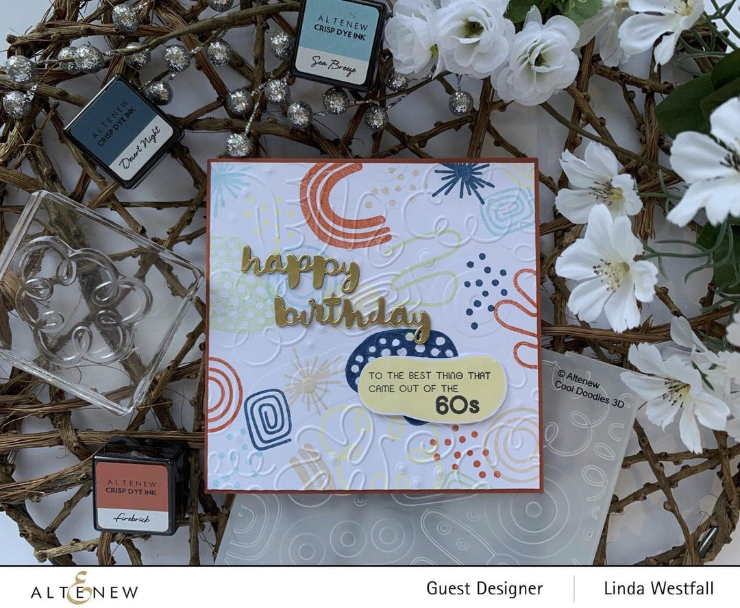 Part A-Glitz Art Craft Co.,LTD Embossing Folder Cool Doodles 3D Embossing Folder