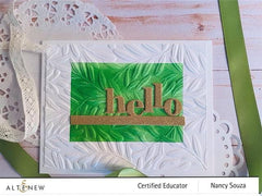 Part A-Glitz Art Craft Co.,LTD Embossing Folder Curving Leaves 3D Embossing Folder