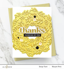 Part A-Glitz Art Craft Co.,LTD Embossing Folder Delicate Wreath 3D Embossing Folder
