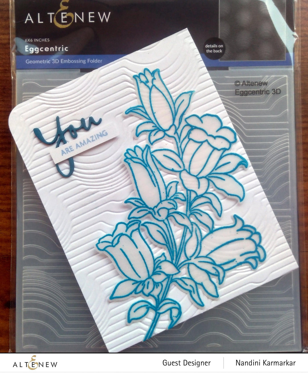 Part A-Glitz Art Craft Co.,LTD Embossing Folder Eggcentric 3D Embossing Folder