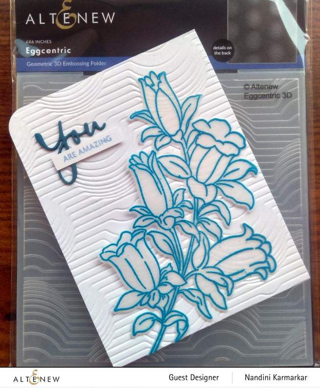 Part A-Glitz Art Craft Co.,LTD Embossing Folder Eggcentric 3D Embossing Folder