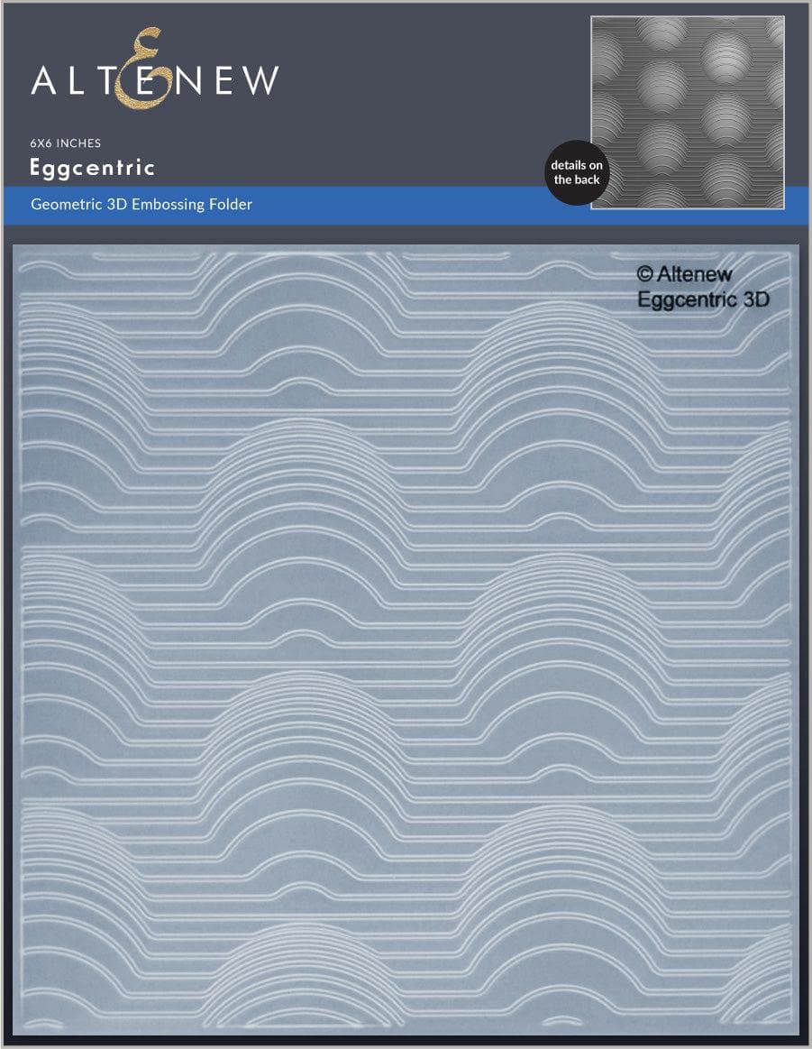 Part A-Glitz Art Craft Co.,LTD Embossing Folder Eggcentric 3D Embossing Folder