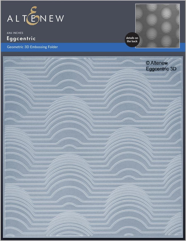 Part A-Glitz Art Craft Co.,LTD Embossing Folder Eggcentric 3D Embossing Folder