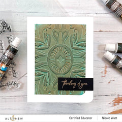 Part A-Glitz Art Craft Co.,LTD Embossing Folder Fantasy Emblem 3D Embossing Folder