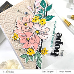 Part A-Glitz Art Craft Co.,LTD Embossing Folder Floral Diamond Blocks 3D Embossing Folder