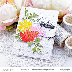 Part A-Glitz Art Craft Co.,LTD Embossing Folder Floral Diamond Blocks 3D Embossing Folder