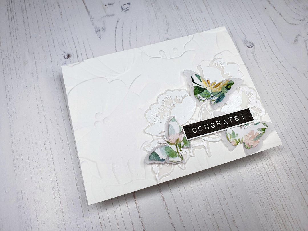 Part A-Glitz Art Craft Co.,LTD Embossing Folder Flowers & Leaves 3D Embossing Folder