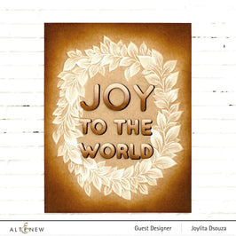 Part A-Glitz Art Craft Co.,LTD Embossing Folder Flowing Wreath 3D Embossing Folder