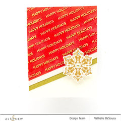 Part A-Glitz Art Craft Co.,LTD Embossing Folder Happy Holidays 3D Embossing Folder