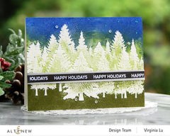 Part A-Glitz Art Craft Co.,LTD Embossing Folder Happy Holidays 3D Embossing Folder