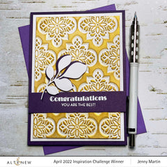 Part A-Glitz Art Craft Co.,LTD Embossing Folder Intricate Tiles 3D Embossing Folder