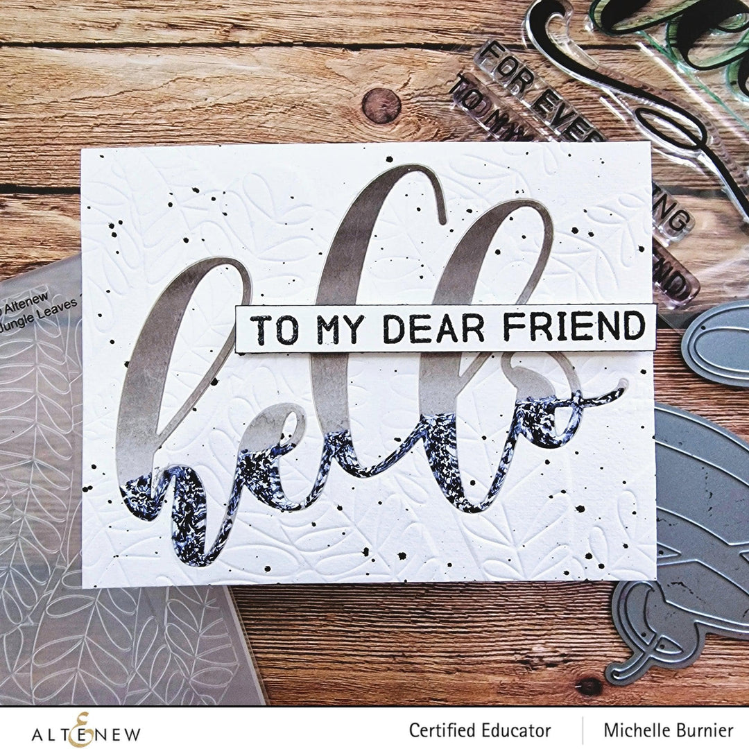 Part A-Glitz Art Craft Co.,LTD Embossing Folder Jungle Leaves 3D Embossing Folder