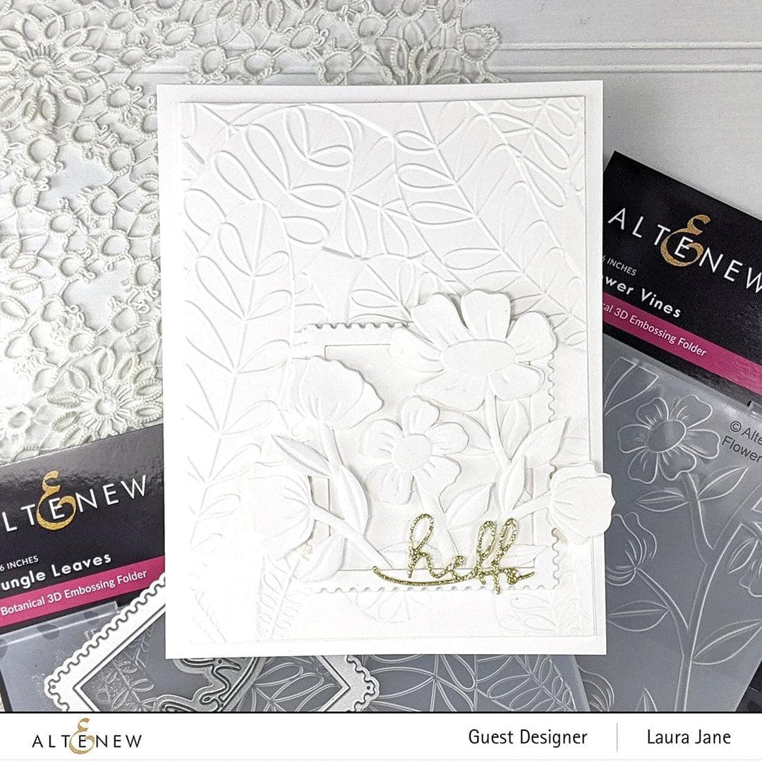 Part A-Glitz Art Craft Co.,LTD Embossing Folder Jungle Leaves 3D Embossing Folder