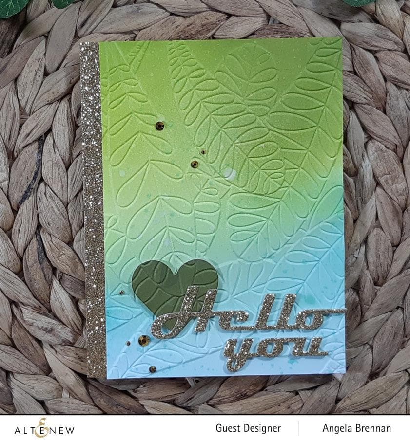 Part A-Glitz Art Craft Co.,LTD Embossing Folder Jungle Leaves 3D Embossing Folder