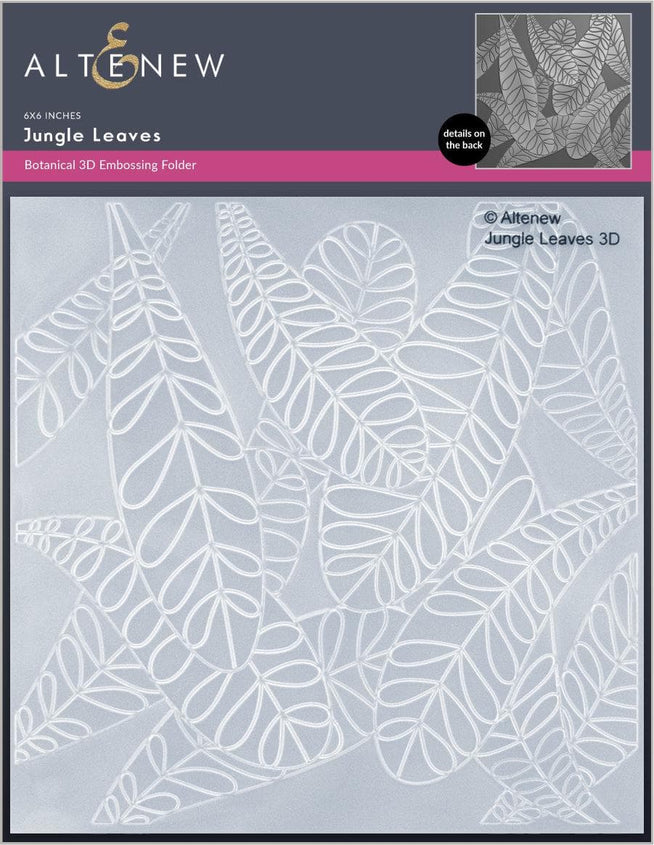 Part A-Glitz Art Craft Co.,LTD Embossing Folder Jungle Leaves 3D Embossing Folder