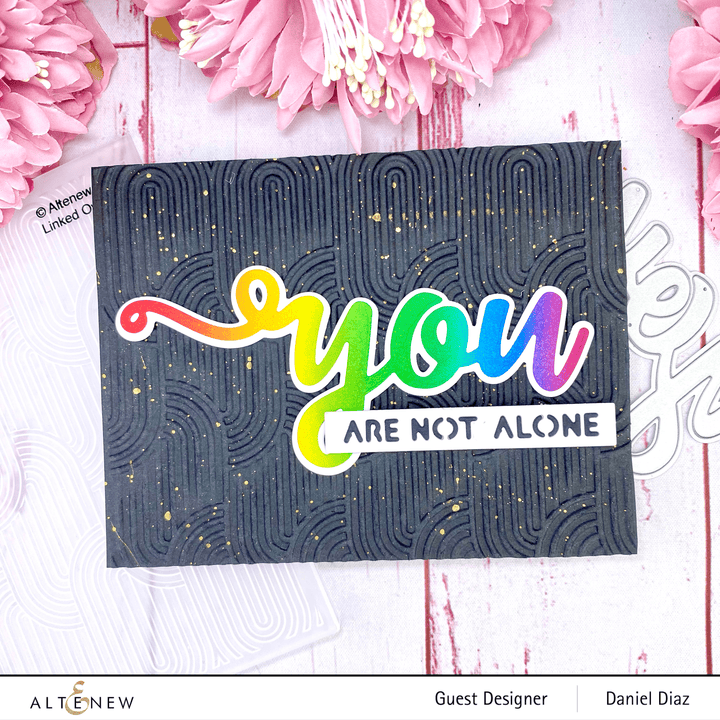 Part A-Glitz Art Craft Co.,LTD Embossing Folder Linked Ovals 3D Embossing Folder