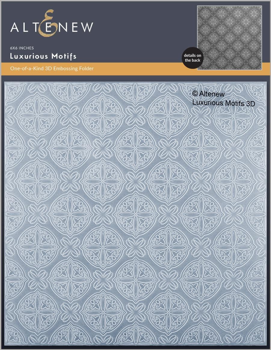 Part A-Glitz Art Craft Co.,LTD Embossing Folder Luxurious Motifs 3D Embossing Folder