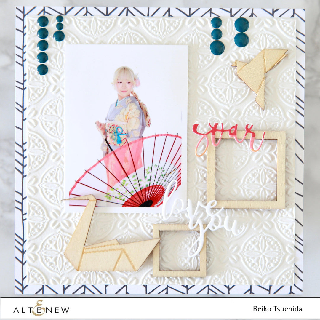 Part A-Glitz Art Craft Co.,LTD Embossing Folder Luxurious Motifs 3D Embossing Folder
