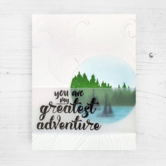 Part A-Glitz Art Craft Co.,LTD Embossing Folder Mighty Waves 3D Embossing Folder