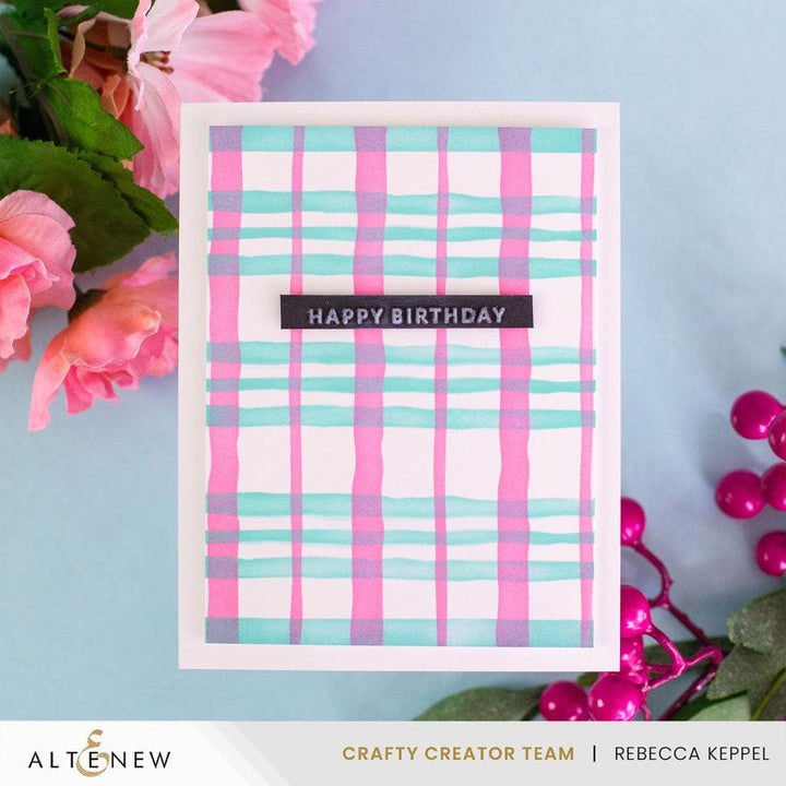 Mini Sentiments 3D Embossing folder
