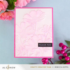 Mini Sentiments 3D Embossing folder