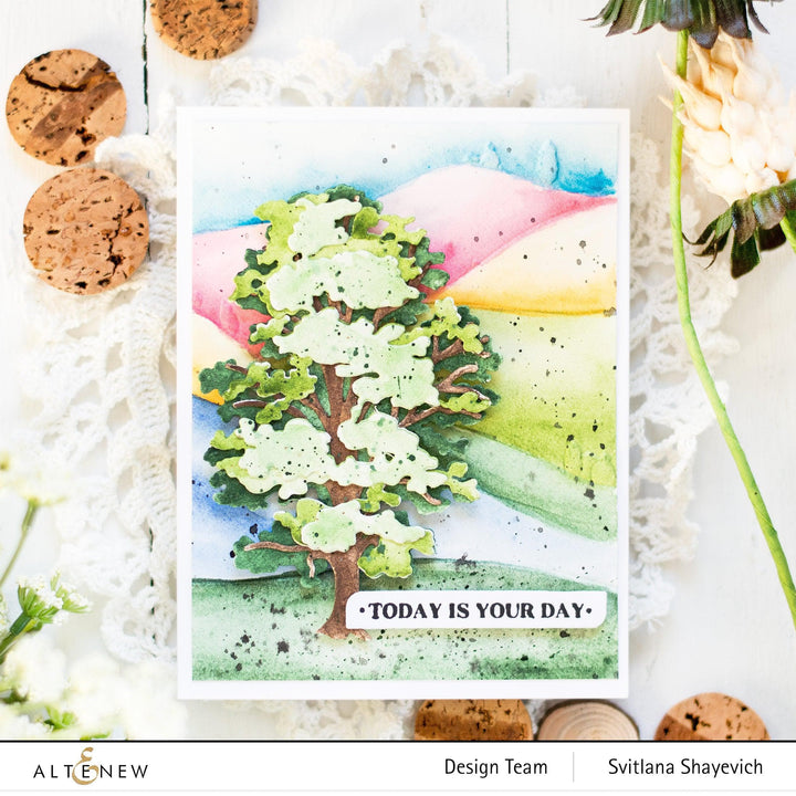 Part A-Glitz Art Craft Co.,LTD Embossing Folder Rolling Hills 3D Embossing Folder