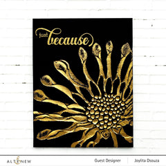 Part A-Glitz Art Craft Co.,LTD Embossing Folder Spoon Daisy 3D Embossing Folder