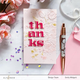 Part A-Glitz Art Craft Co.,LTD Embossing Folder Spring Blossoms 3D Embossing Folder